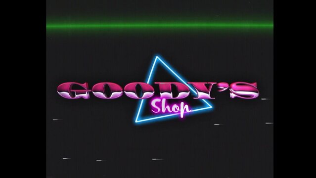 80s Retro Synthwave Neon Text Intro Opener 169 | Cyberpunk VHS Glitch Title Animation & Effects