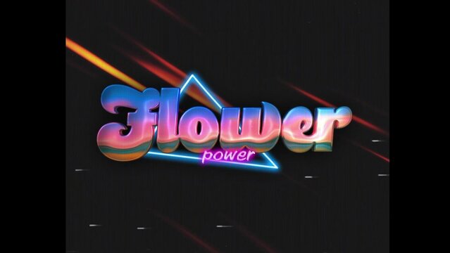 80s Retro Synthwave Neon Text Intro Opener 181 | Cyberpunk VHS Glitch Title Animation & Effects