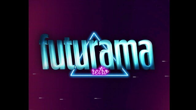 80s Retro Synthwave Neon Text Intro Opener 178 | Cyberpunk VHS Glitch Title Animation & Effects