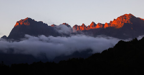 Scenic landscape of Cirque de Cilaos, La Reunion French tropical island  © Rechitan Sorin