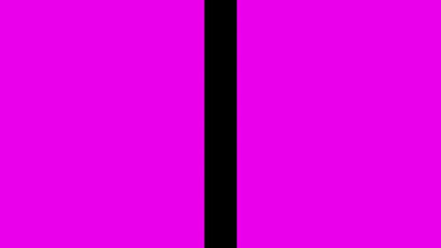 Purple Strobing Light shines from side of door opening and closing in dark room. Filled with dark space in 4K resolution for editing. 3D render animation