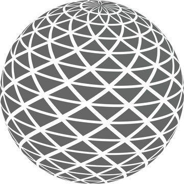 Abstract Geometric Wireframe Sphere  

