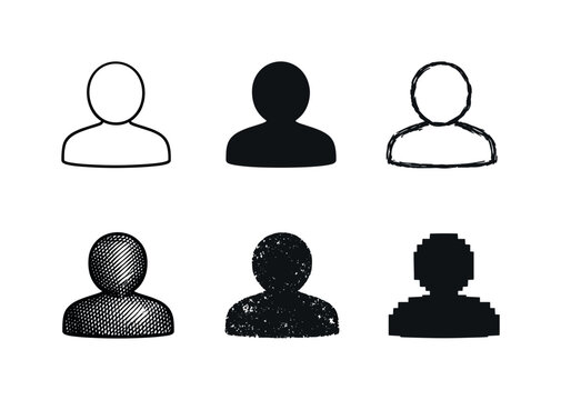 Simple human bust silhouette with rounded head and upper torso shape, commonly used as a default profile image | Create ONE image
