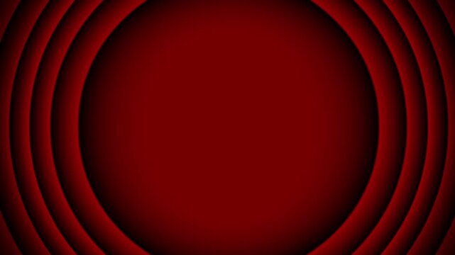 Red pulse circle animation, collapsing ripple effect on Alpha channel, overlay motion graphic, sonar radar single inspired, technical user interface element, high quality.