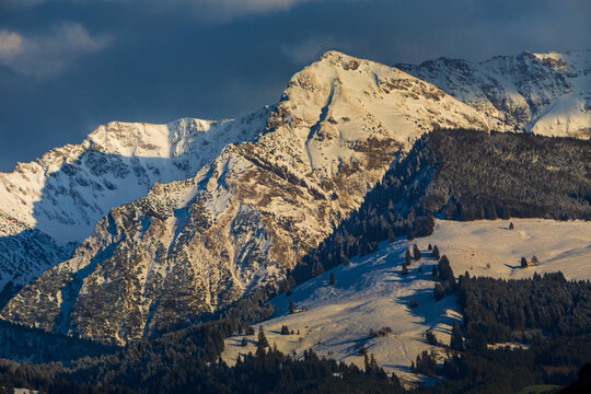 Allg&auml;u - Rotspitze - Winter - Schnee - Berg - Alpen