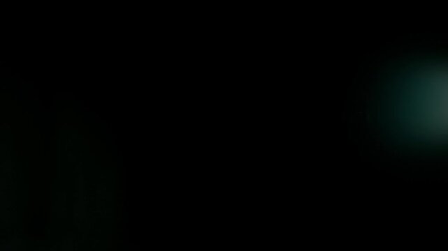Real Lens Flare Reflections for Overlay or Transition Isolated on Black Background