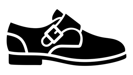 Naklejka premium Formal monk shoes icon