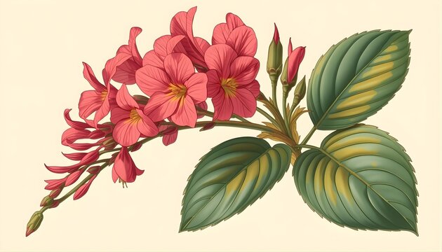begonia plant with flowers 
