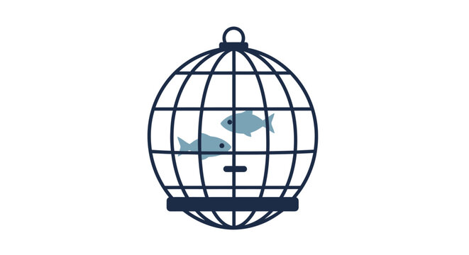Globe in a wire cage model.