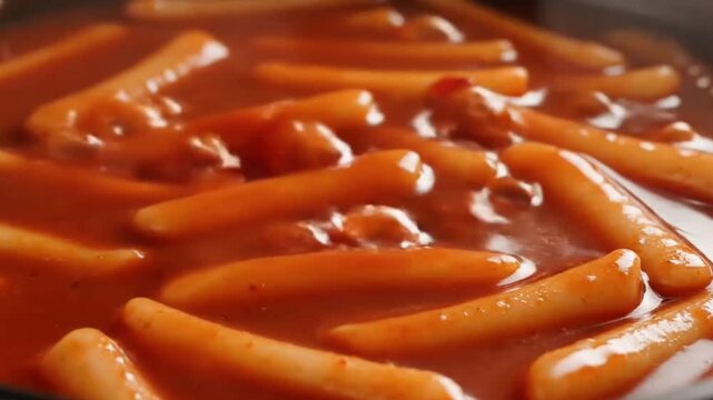 Tteokbokki Spicy Korean Street Food Advertisement
