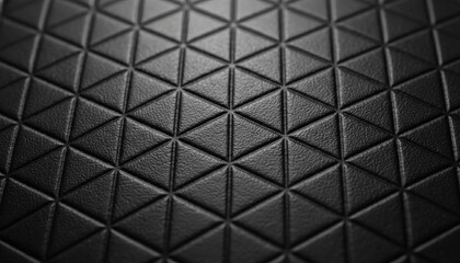 Fototapeta premium Abstract Geometric Textured Black with Repeating Triangle Pattern