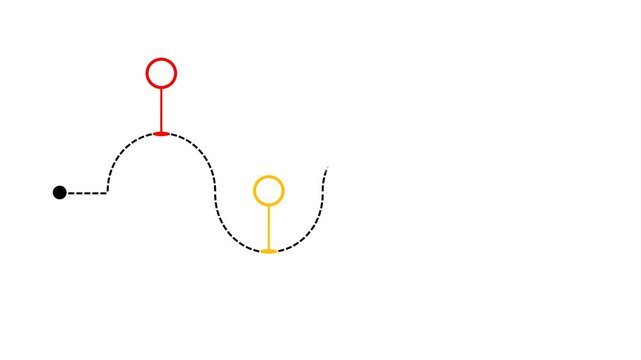 Animated Business Roadmap Timeline Infographic with Progressive Milestones
