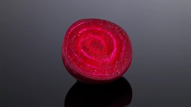 Close-up of a beetroot slice