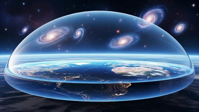 Layered Flat Earth Model with Multiple Atmospheric Domes