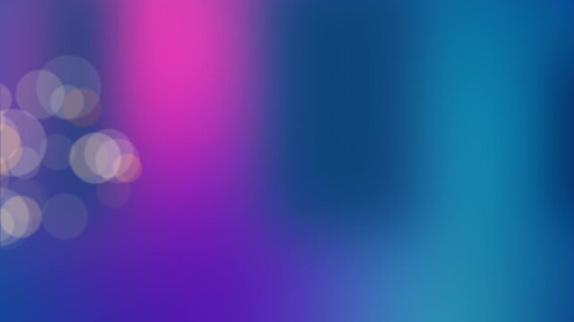 Abstract Colorful Bokeh Background With Soft Lights And Gradient Blue Pink Purple Hues