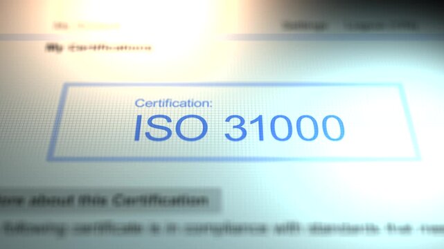 Camera Slides By A Business Certification of ISO 31000
