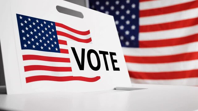 Exercising the right to vote in American elections, symbolizing civic duty and democratic participation