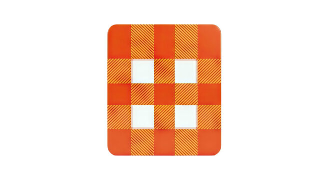 Orange and Yellow Gingham Pattern