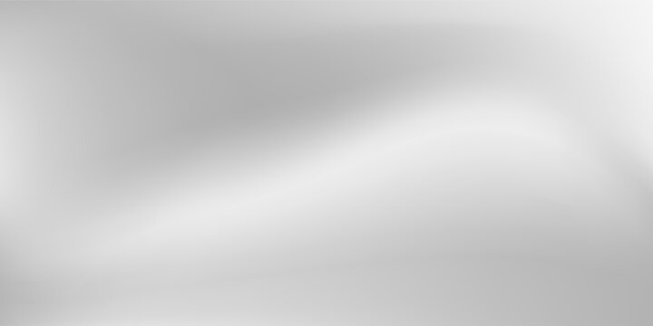 Silver foil background with metal mirror texture. Chrome gradient surface with light gloss simple abstract