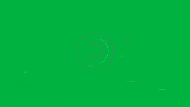 Frame1 starting HUD pulsing transparent canvas cyan arc rotating CW magenta arc shrinking for scan