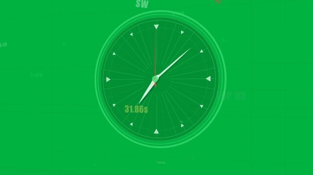 HUD dial on transparent background starting 31