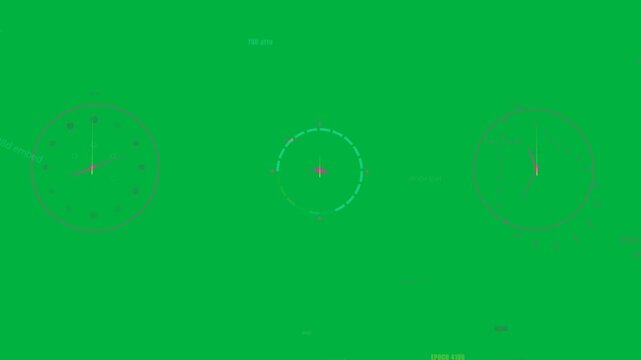 On update 3 HUD on transparent bg center rotating links jittering spokes shifting showing loss