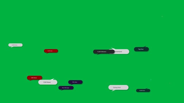 Badge bubble popping sparking bubbles grouping stacking fading to show stats on transparent layer