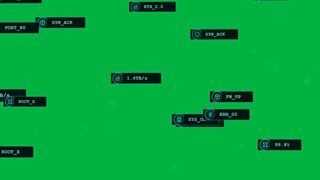 HUD animating, tags sliding from edges grouping around 1