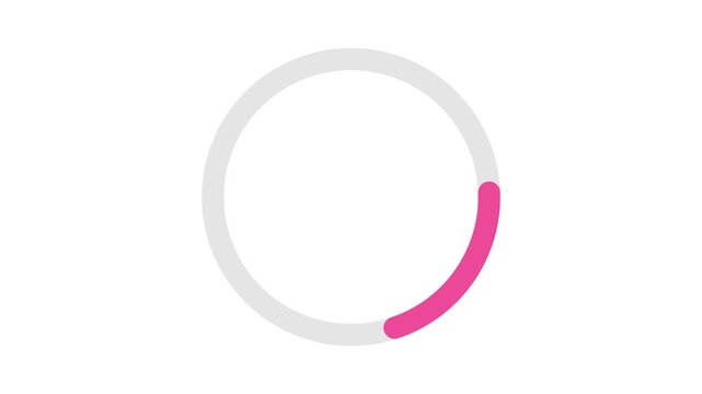 Minimalist and clean circular animation of a smooth loading bar, functioning as an essential progress indicator for modern user interfaces and digital applications