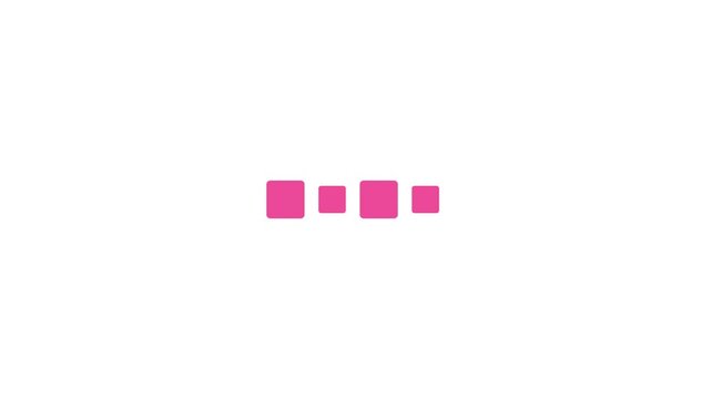 Dynamic digital animation of a clean loading bar, showcasing minimalist cubes transitioning in a smooth sequence, symbolizing progress and an engaging user experience