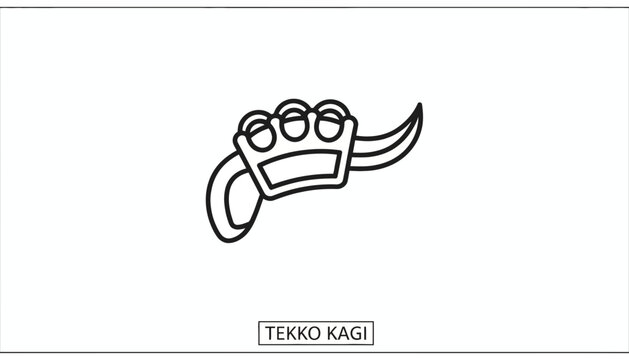 Tekko Kagi Ninja Weapon - Vintage Japanese Martial Arts Tool