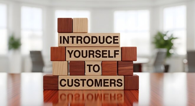 Introduce Yourself to Customers - Business and Marketing Concept