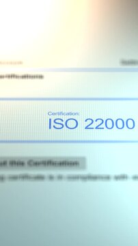  Camera Slides By A Business Certification of ISO 22000 - Vertical