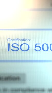 Camera Slides By A Business Certification of ISO 50001 - Vertical