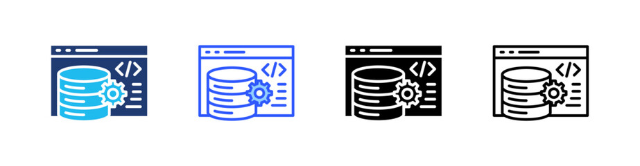 Caching Multiple Style Icon Set Collection Pack Web Banner Vector  © Kholifah rokhman