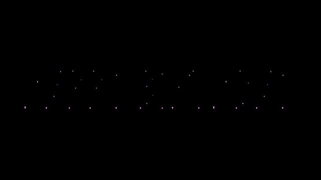 Vibrant Pink Neon Happy Birthday Text Animation, Glowing Electric Light Motion Graphics with Smoke Effect on Black Background, Loopable Celebration Greeting Video for Events and Social Media