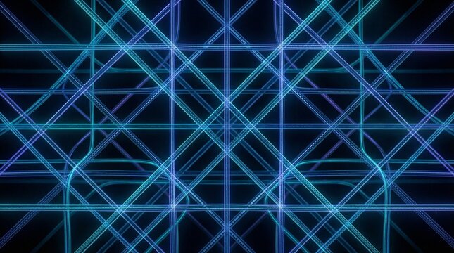 Dynamic Blue Lines Abstract Background for Digital Network