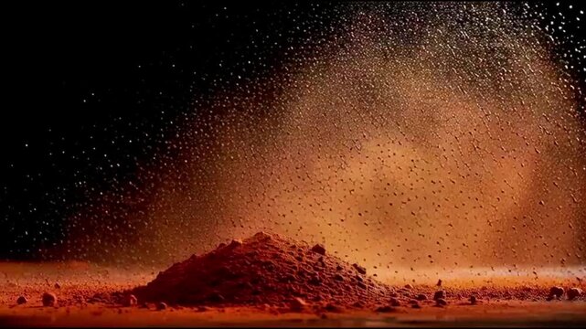 Underwater volcanic eruption with lava bubbles and steam explosions in deep ocean hydrothermal vent