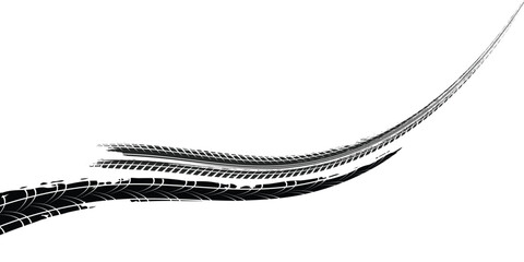 Tire tread marks, wheel textures, tire marks - car racing, motocross, drift, rally, off-road and others. modern © fathor