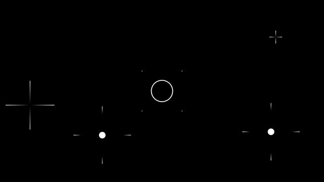 Fireworks line spark burst animation on black screen, glowing circle ellipse blast with shiny explosion pop-up effect, motion graphics template with line shape bursts, 4K seamless loop black screen