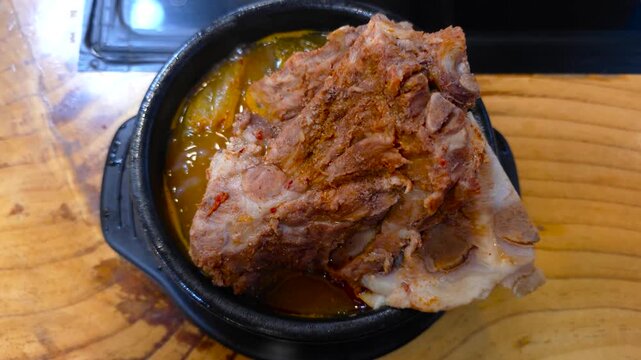 한국,음식,뼈댜귀해장국,해장국,Korea, food, bone, hangover soup, hangover soup
