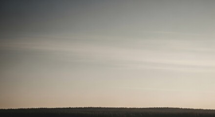 Fototapeta premium Minimalist Landscape with Subtle Horizon and Gradient Sky.