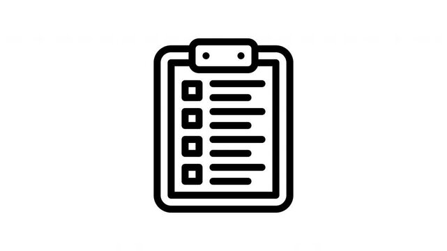checklist animated icon