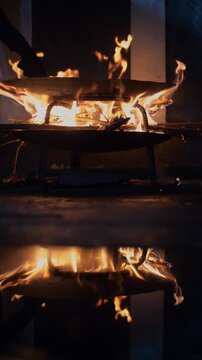 Closeup shot brewing local traditional Ethiopian Drink Tala Vertical