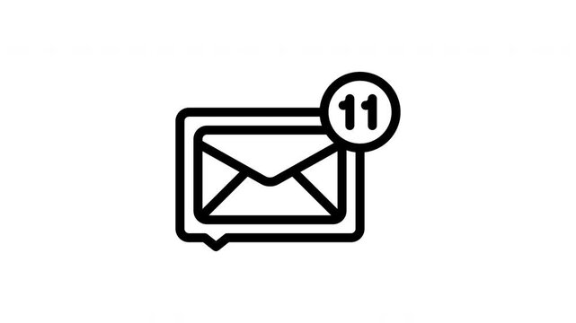 message animated icon