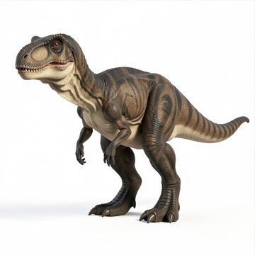 Tyrannosaurus Rex 3D Rendering Isolated on White Background