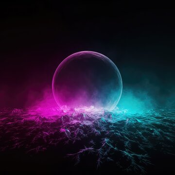 Dark artistic digital background symbolizing profound universal emptiness, deep space, mystery, and absolute zero, wallpaper, template, gradient