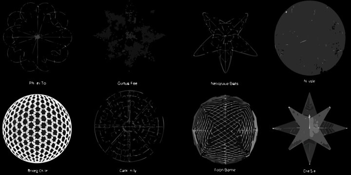Detailed grayscale illustrations of various marine invertebrate larvae stages