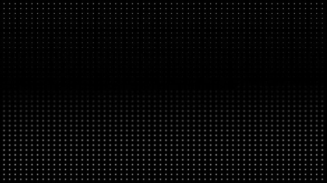 Halftone dot background animation. Subtle gradient dot matrix pattern with modern abstract texture on dark background