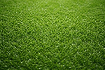 Fototapeta premium Detailed close up of vibrant green artificial turf background with texture